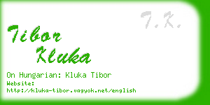 tibor kluka business card